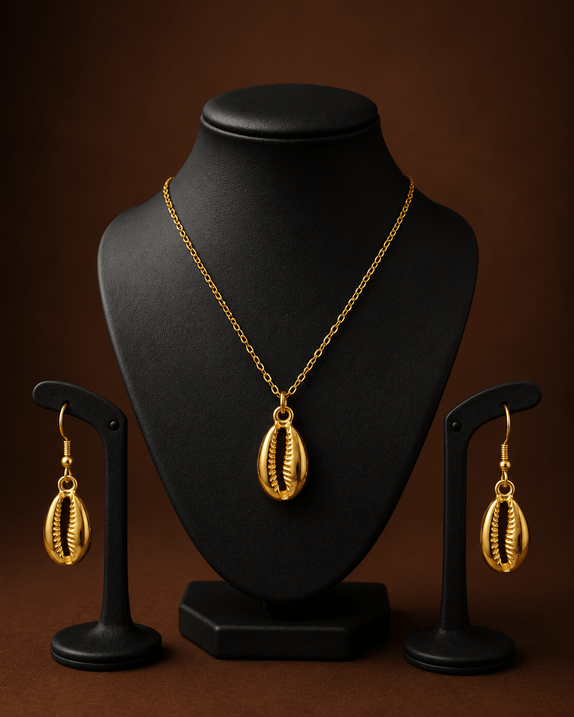 Coco Shells Necklace & Earrings Set