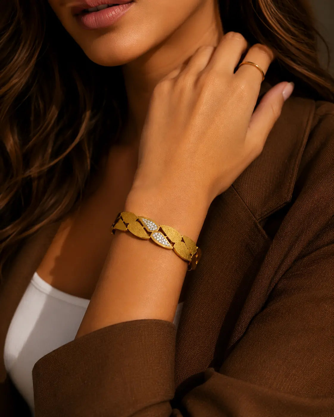 Zilveras Aurelia Leaf Bracelet
